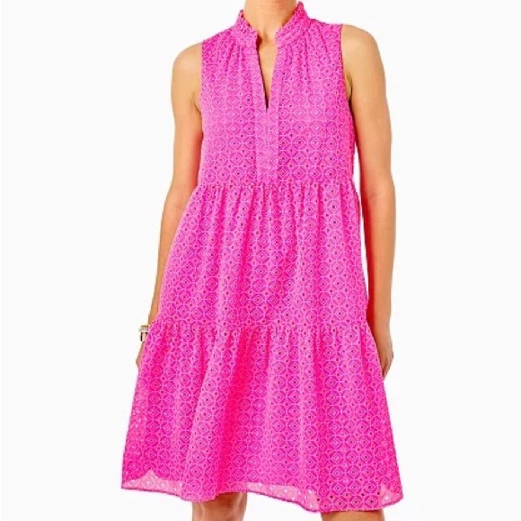 Lilly Pulitzer Dresses Lilly Pulitzer Novella Swing Dress In Plumeria Pink Poshmark